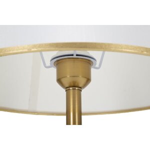 Stolná lampa Mauro Ferretti Whity E27 Ø 31x52 cm zlatá biela