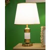 Stolná lampa Mauro Ferretti Whity E27 Ø 31x52 cm zlatá biela