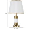 Stolná lampa Mauro Ferretti Whity E27 Ø 31x52 cm zlatá biela