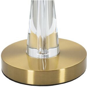 Stolná lampa Mauro Ferretti Kristal E27 Ø 30x56 cm zlatá biela