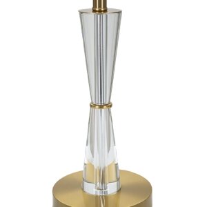Stolná lampa Mauro Ferretti Kristal E27 Ø 30x56 cm zlatá biela