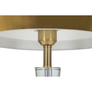 Stolná lampa Mauro Ferretti Kristal E27 Ø 30x56 cm zlatá biela