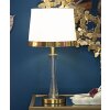 Stolná lampa Mauro Ferretti Kristal E27 Ø 30x56 cm zlatá biela