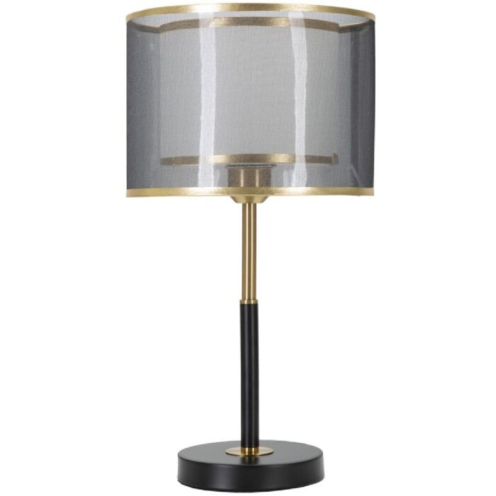 Mauro Ferretti stolová lampa úrovne E27 Ø 25x48 cm čierna zlatá