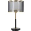 Mauro Ferretti stolová lampa úrovne E27 Ø 25x48 cm čierna zlatá