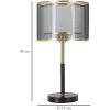 Mauro Ferretti stolová lampa úrovne E27 Ø 25x48 cm čierna zlatá