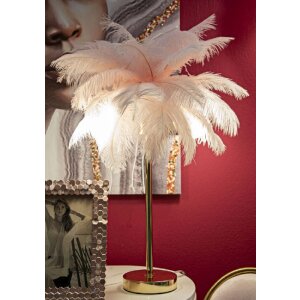 Mauro Ferretti stolová lampa palma 2 svetlá E14 Ø 40x55 cm ružovo zlatá