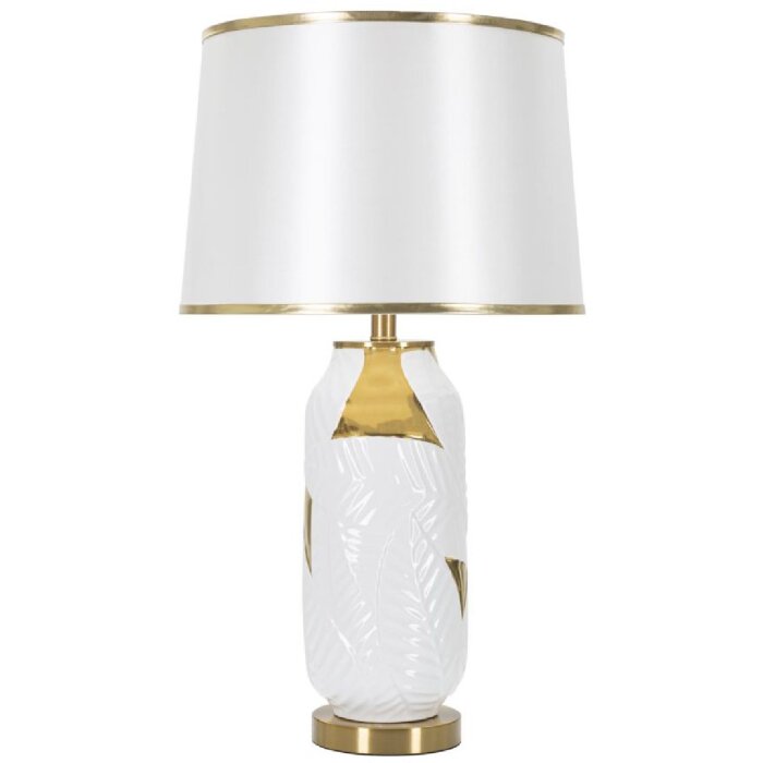 Mauro Ferretti stolná lampa keramická E27 Ø 40x70 cm zlatá biela