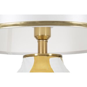 Mauro Ferretti stolná lampa keramická E27 Ø 40x70 cm zlatá biela