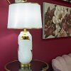 Mauro Ferretti stolná lampa keramická E27 Ø 40x70 cm zlatá biela