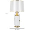 Mauro Ferretti stolná lampa keramická E27 Ø 40x70 cm zlatá biela