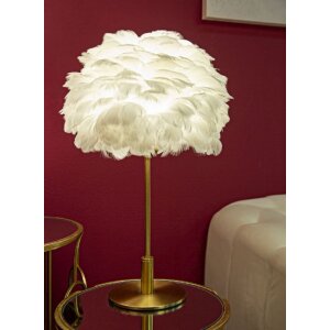 Mauro Ferretti stolná lampa guľová pružina E27 Ø 30x50 cm zlatá biela