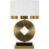Stolná lampa Mauro Ferretti Coin E270 Ø 30x53 cm zlatá biela