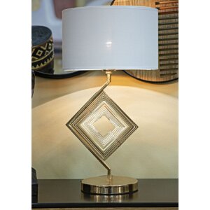 Mauro Ferretti Move stolová lampa E27 Ø 30x56 cm zlatá biela