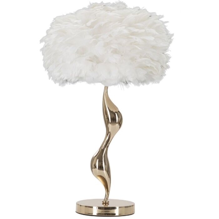 Stolná lampa Mauro Ferretti slim E27 Ø 40x63 cm biela zlatá