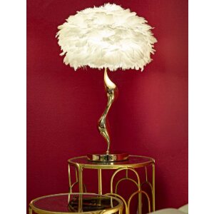 Stolná lampa Mauro Ferretti slim E27 Ø 40x63 cm biela zlatá