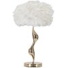 Stolná lampa Mauro Ferretti slim E27 Ø 40x63 cm biela zlatá