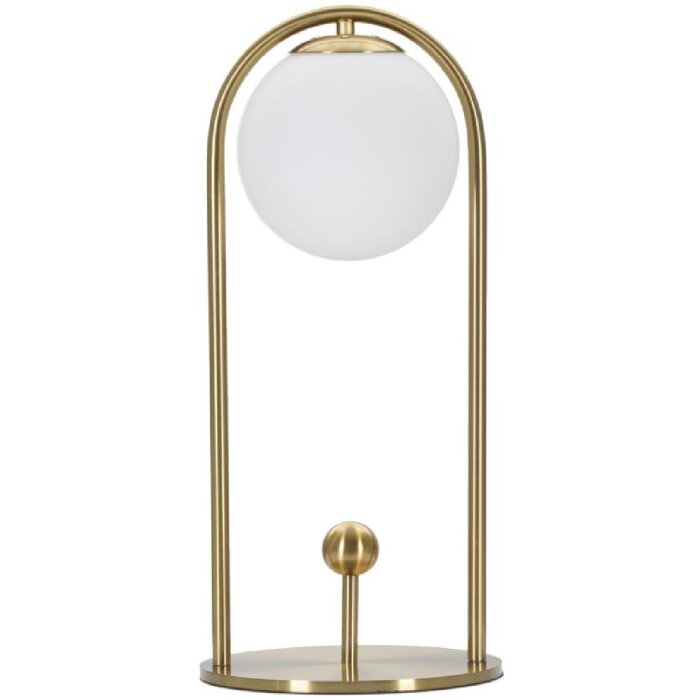 Stolná lampa Mauro Ferretti Glamy Arc E14 Ø 21x47 cm zlatá biela