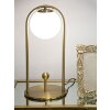 Stolná lampa Mauro Ferretti Glamy Arc E14 Ø 21x47 cm zlatá biela