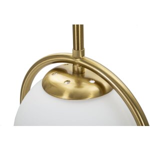 Stolná lampa Mauro Ferretti Glamy Arc E14 Ø 21x50 cm zlatá biela
