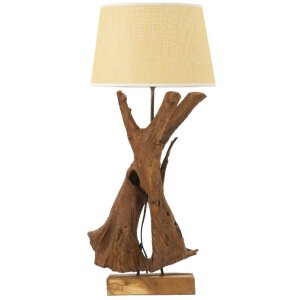 Stolná lampa Mauro Ferretti Tavolo E27 Ø 35x80 cm hnedá