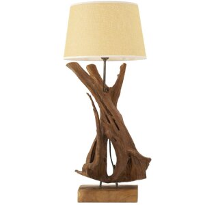 Stolná lampa Mauro Ferretti Tavolo E27 Ø 35x80 cm hnedá