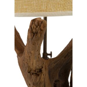 Stolná lampa Mauro Ferretti Tavolo E27 Ø 35x80 cm hnedá