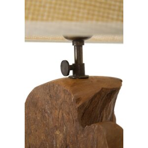 Stolná lampa Mauro Ferretti Tavolo E27 Ø 35x80 cm hnedá