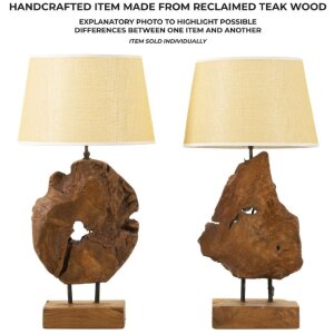 Stolná lampa Mauro Ferretti Kepala E27 Ø 35x69 cm hnedá