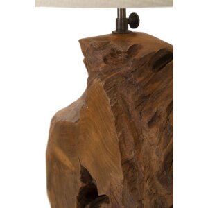 Stolná lampa Mauro Ferretti Kepala E27 Ø 35x69 cm hnedá