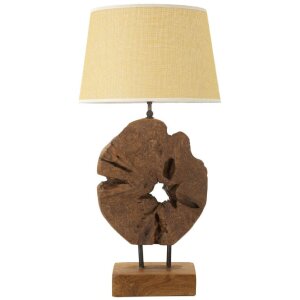 Stolná lampa Mauro Ferretti Kepala E27 Ø 35x69 cm hnedá