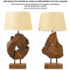 Stolná lampa Mauro Ferretti Kepala E27 Ø 35x69 cm hnedá