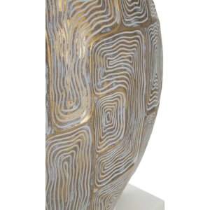 Stolná lampa Mauro Ferretti Eklipsen E27 Ø 38x64 cm zlatá biela