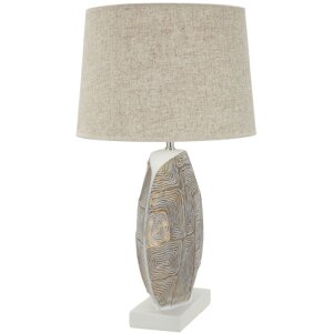 Stolná lampa Mauro Ferretti Eklipsen E27 Ø 38x64 cm zlatá biela