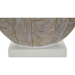 Stolná lampa Mauro Ferretti Eklipsen E27 Ø 38x64 cm zlatá biela