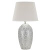 Stolná lampa Mauro Ferretti vlna E27 Ø 35x65 cm strieborná biela