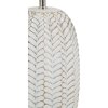 Mauro Ferretti stolová lampa list E27 Ø 35x65 cm biela zlatá