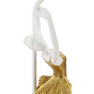 Mauro Ferretti stolová lampa tanečník E27 Ø 28x64 cm zlatá biela