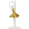 Mauro Ferretti stolová lampa tanečník E27 Ø 28x64 cm zlatá biela