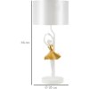 Mauro Ferretti stolová lampa tanečník E27 Ø 28x64 cm zlatá biela