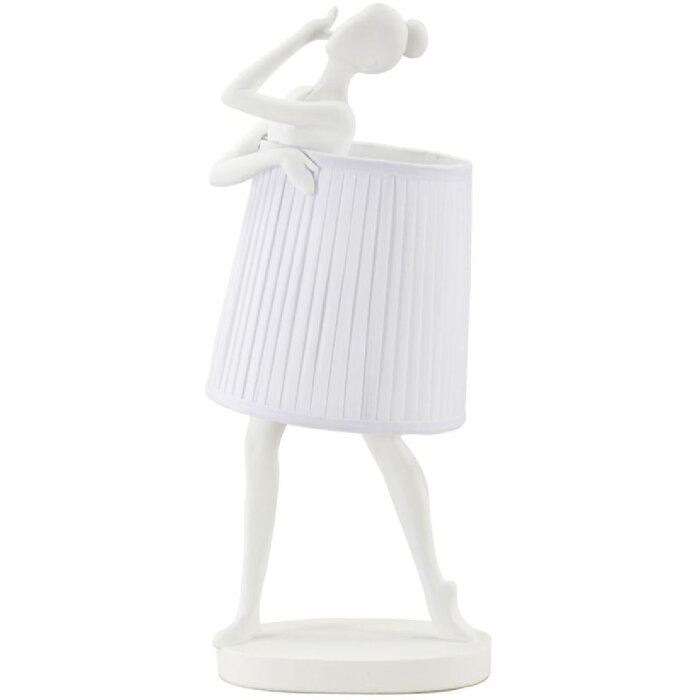 Stolná lampa Mauro Ferretti Ballet E14 Ø 29x25x62,5 cm biela