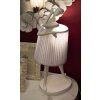 Stolná lampa Mauro Ferretti Ballet E14 Ø 29x25x62,5 cm biela