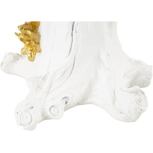 Mauro Ferretti stolová lampa papagáj E27 20x20x50,5 cm biele zlato