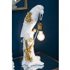 Mauro Ferretti stolová lampa papagáj E27 20x20x50,5 cm biele zlato