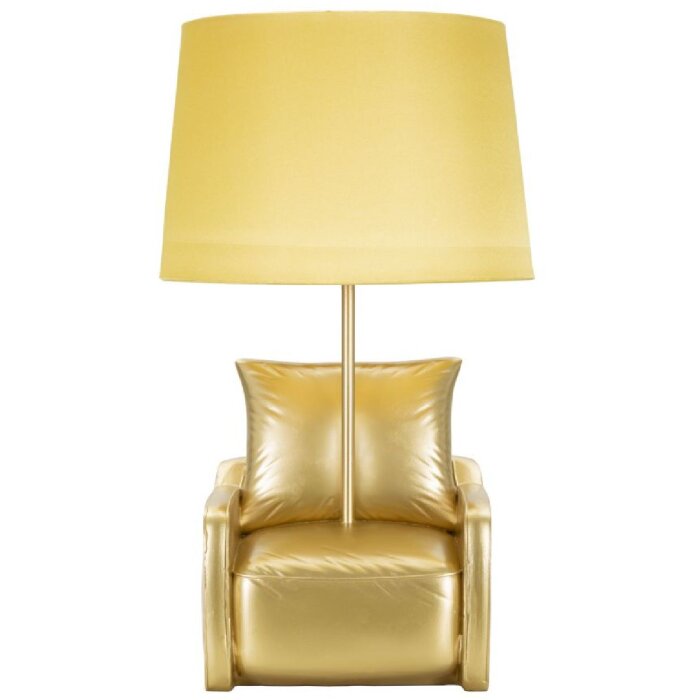 Stolná lampa Mauro Ferretti z polovice storočia E27 26x46 cm zlatá