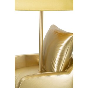 Stolná lampa Mauro Ferretti z polovice storočia E27 26x46 cm zlatá