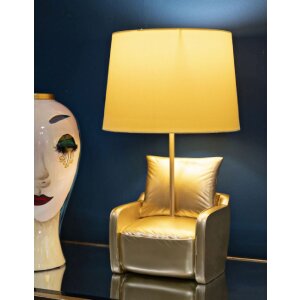 Stolná lampa Mauro Ferretti z polovice storočia E27 26x46 cm zlatá