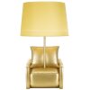 Stolná lampa Mauro Ferretti z polovice storočia E27 26x46 cm zlatá