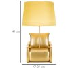 Stolná lampa Mauro Ferretti z polovice storočia E27 26x46 cm zlatá