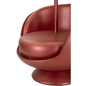 Stolná lampa Mauro Ferretti z polovice storočia E27 26x43 cm červená